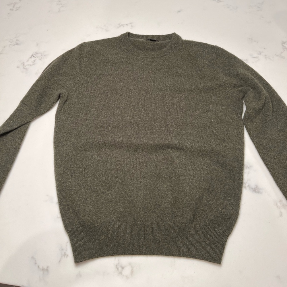 Jcrew cashmere/cotton crew neck sweater